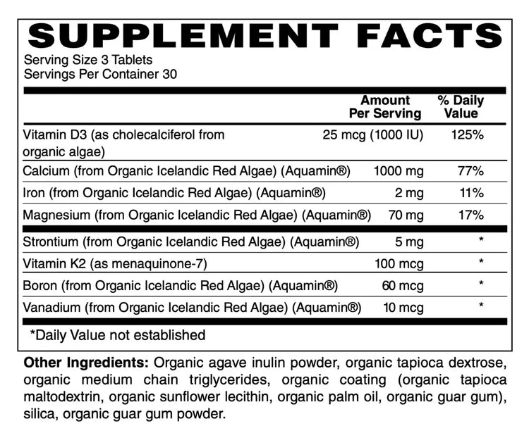 Organic Whole Food Plant Calcium