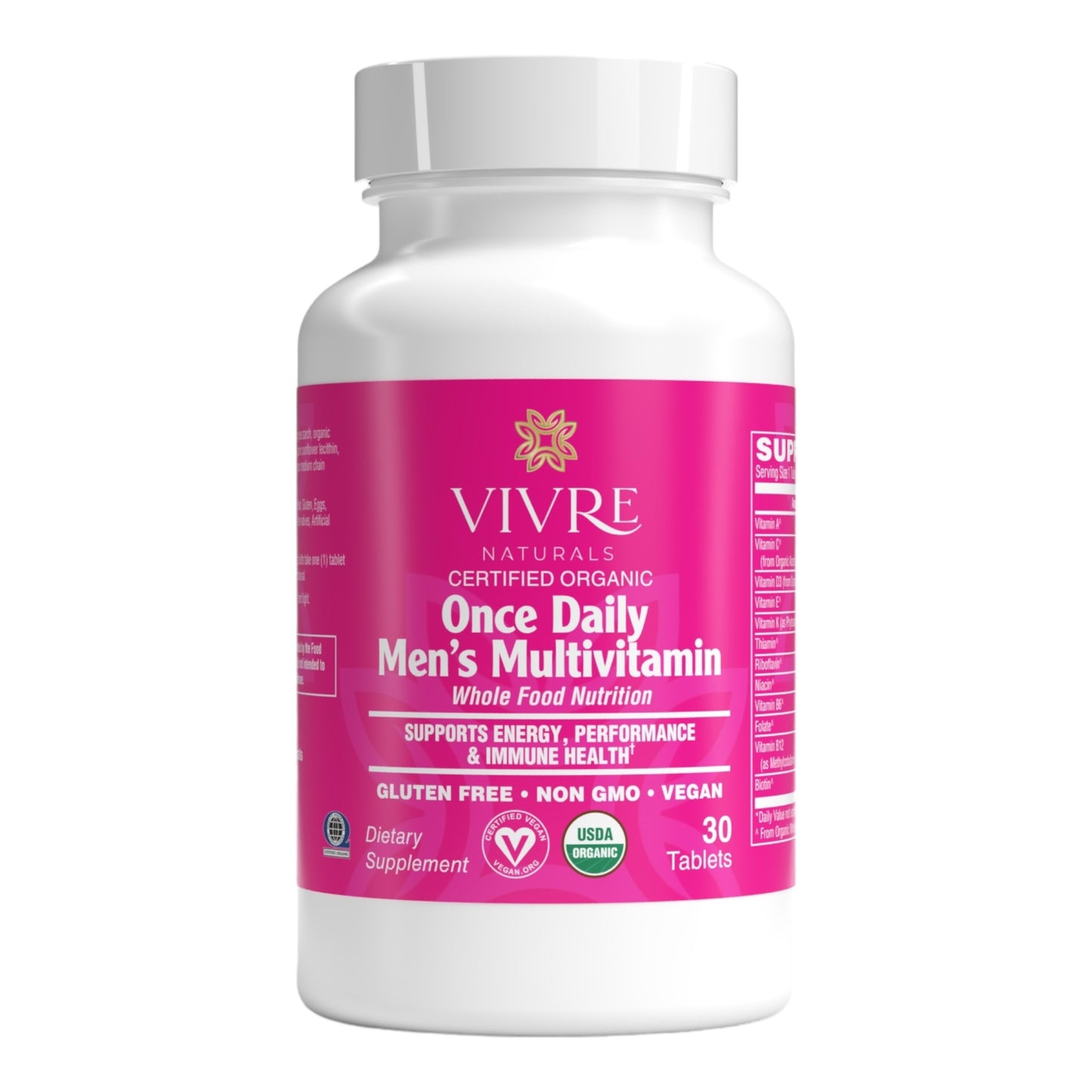 Certified Organic Once Daily Men's Multivitamin